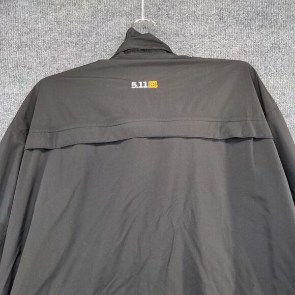 5.11 Tactical Series Men's Windbreaker Jacket Black XL Andretti Autosport Nylon - Picture 8 of 13
